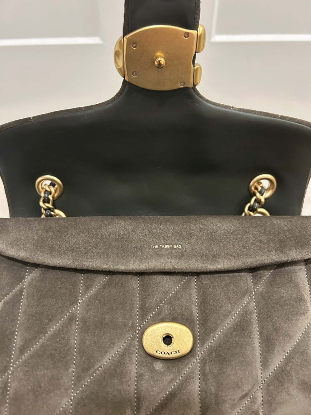 Coach (NWT) Tabby Shoulder Bag 26 With Quilting in Olive - Picture 9 of 17